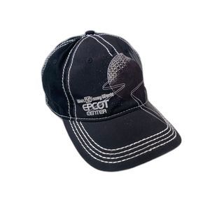 Walt Disney Epcot center spaceship earth black baseball cap hat adjustable
